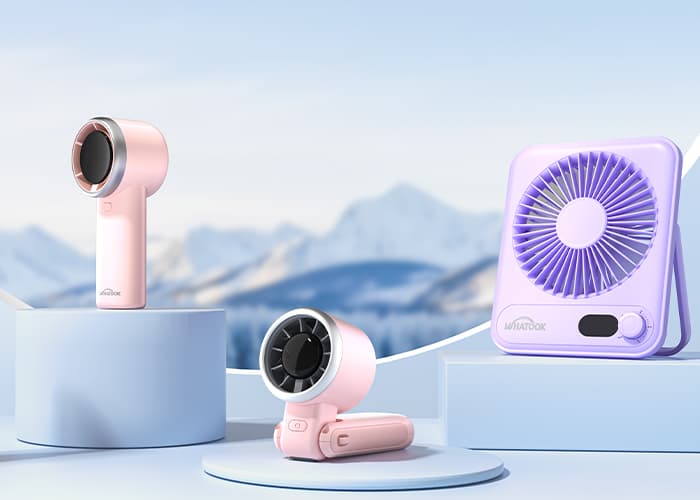 H15 rechargeable handheld fan for global retail brands